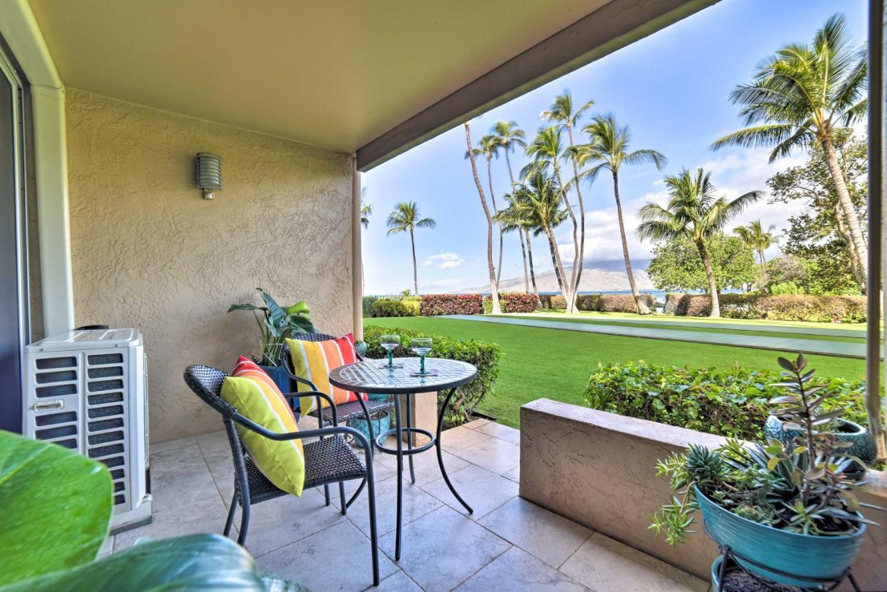 Ocean-View Kihei Condo With Lanai Steps To Beach! Exterior foto